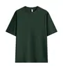 Camiseta de Algodão Pesado 240G Gola Redonda Cor Sólida Camiseta Base Camiseta Roupa de Trabalho Manga Curta Camiseta Masculina Personalização