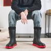 Zapatos impermeables de algodón fijos para hombre, Botas de lluvia antideslizantes, Zapatos nuevos de goma de caña media, Sin cordones, Tendencia para adultos, Exportación de comercio exterior