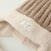 Novo Chapéu de Bebê Inverno Fofo para Menino Desenho Animado Elefante Inverno Acolchoado Quente Proteção para as Orelhas Chapéu de Lã de Pelúcia