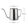 Cafetera de Mano con Orejas Colgantes, Boca Puntiaguda, Olla de Boca Fina, Olla de Boca Larga, Tetera de Acero Inoxidable Tipo Goteo, Cafetera Doméstica