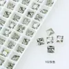 Rinestones de Espalda Puntiaguda Dongzhou Square para Uñas 5*5, Rinestones Brillantes Cuadrados de Princesa Dongzhou de Alta Calidad Decoración para Uñas DIY Rinestones al por Mayor