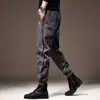 Pantalones jogger casuales de diseño elegante para hombre, pantalones tipo harén únicos y de nicho, pantalones de trabajo geniales y modernos de marca para hombre en otoño