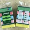 Esponja de algodão para lavar louça personalizada de fábrica esponja de limpeza esponja de palha de aço esponja bloco de esponja para limpeza de cozinha