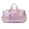 Bolsa de Viaje Portátil Bolsa Grande Estilo Coreano para Mujer Viaje de Corta Distancia al Aire Libre Viaje de Negocios Bolsa de Equipaje Bolsa Deportiva de Fitness Separada Seca y Húmeda