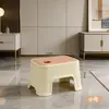 Banqueta pequena para casa para trocar sapatos na entrada, grossa e durável, banco de plástico para banheiro, sala de estar, chuveiro e apoio para os pés