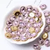 Camada Dupla Flor Oval Fivela de Diamante Vidro Mocha Girassol DIY Roupas Sapatos Bolsa Acessórios de Cabelo Acessórios Acessórios Costurados à Mão