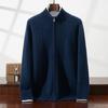 Nuevo Cárdigan de Punto de Cachemira Otoño e Invierno 2026, Color Sólido de Moda, Versátil para el Trabajo, Holgado, Suave, Cómodo, para Hombre