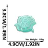 Patch de Bordado de Flor Rosa com Glitter Novo Estilo Patch Floral com Adesivo Termocolante para Decoração de Jaquetas, Sapatos e Malas