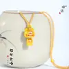 Tienda de Oro Puzuo Mismo Estilo Arena Dorada Accesorios DIY Colgante Peek-A-Boo Collar Suéter Lindo Gato Dorado de la Suerte Cadena para la Clavícula