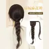 Trenzas para Peluca de Mujer, Cola de Caballo Autoadhesiva de Velcro, Estilo Moderno y Natural, Esponjosa y sin Costuras, Aumenta el Volumen del Cabello, Trenzas de Cola de Caballo para Peluca
