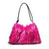 Nova Bolsa Retro de Axila 2025 para Mulheres, Moda de Nicho Francês, Bolsa de Pelo Feminina Tendência e Estilosa, Bolsa de Ombro