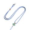 Joyería ajustable de cadena para suéter colgante de jade para el cuello Cristal cera de abeja ágata colgante cadena clavicular suministro multicolor