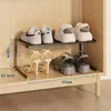 Zapatero ahorra espacio, herramienta mágica para guardar zapatos, estante, zapatero, panel divisor incorporado, estante de almacenamiento multicapa funcional