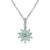 Collar y Pendientes Creativos de Loto, Moda Transfronteriza Europea y Americana AliExpress, Elegantes y Coloridos Accesorios de Diamantes, Venta al por Mayor desde Fabricante