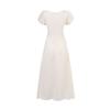 L25194-25 Vestido de Manga Corta Estilo Francés para Descanso de Té, Elegante Jacquard en la Cintura, Diseño de Temperamento, Sentido del Diseño, Niños
