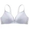 Sutiã Leve de Renda Vazada Sem Aro, Sutiã de Renda Push-Up Sexy para Meninas, Sutiã Fino Confortável para Mulheres