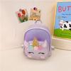 Nova Mochila Escolar Infantil de Jardim de Infância Desenho Animado Unicórnio Fofo Meninas Mochila Moda Infantil Simples Leve Pequena Mochila
