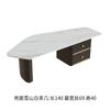 Mesa de centro irregular estilo italiano con placa de roca, moderna, sencilla, famosa en Internet, para apartamentos pequeños, sala de estar, hogar, mesa ligera, de lujo, creativa y de forma especial.