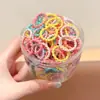 Elásticos de Cabelo Fofos e Versáteis do Tamanho de um Polegar, Cordões de Cabelo Doces e Frescos para Crianças, Elásticos Pequenos de Alta Elasticidade e Duráveis, Acessórios de Cabelo para o Início da Primavera