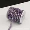 Em Estoque Novo Corrente de Strass AB de Três Fileiras Corrente de Garras de Strass Colorida para Costura Manual DIY Decoração de Roupas Casamento Acessórios de Joias DIY