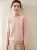 Suéter de Caxemira Engrossado de Cor Sólida de Meia-gola Alta para Mulheres plus size Suéter de Caxemira Solto Manga Raglan Base de Malha Top