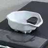Acessórios para cama de lavatório de salão de beleza suporte para travesseiro bacia para cuidados com o cabelo almofada de travesseiro para shampoo suporte de elevação ajustável trave de aço inoxidável para travesseiro de shampoo