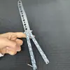 Herramienta de entrenamiento de cuchillo mariposa periférico de juego CSGO cuchillo plegable de práctica sin filo herramienta de cuchillo mariposa