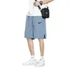 Pantalones Cortos Deportivos Casuales Sueltos Rectos de Cinco Puntos de Longitud Media para Hombre Marca de Moda Estilo Americano Verano 2026 Seda de Hielo Delgados