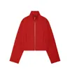 Comércio exterior outono 2026 novo estilo europeu e americano moda feminina casual solta gola alta zíper jaqueta 8372283