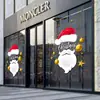 Adesivos de Decoração de Natal Transfronteiriços 2027 para Empresas, Lojas 4S, Vitrines Corporativas, Decorações de Janelas de Vidro, Estabelecimentos Comerciais