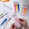 Marcador de página de acompanhamento automático casa estudante silicone macio não deformação simples e prático multifunção marcador de leitura