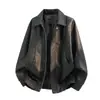 Nuevo conjunto de dos piezas de moda otoñal para hombre, chaqueta bomber con cuello alto, traje para hombre con un estilo de chaqueta de béisbol casual y relajado