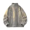 2025 Nova Jaqueta de Trabalho Desconstruída de Nicho Masculina e Feminina Jaqueta Bomber Tendência Primavera e Outono