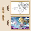 Pintura de Luz Violeta Evergarden Violeta Pintura Decorativa Moldura de Foto Suporte de Exibição Anime Design de Mudança de Cor em Três Cores