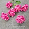 Atacado do Fabricante 6 Cabeças Gardênia e Anêmona Materiais Florais para Casamento, Flores Artificiais para Salão de Casamento, Flores Artificiais de Gardênia 6 Cabeças