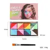 Pigmento de Pintura Facial Dupla Solúvel em Água de 8 Cores Pigmento de Pintura Facial Conjunto Criativo de Pintura Facial para Crianças