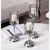Candelabro de cristal de hierro de estilo europeo, decoración ligera, mesa de comedor china y occidental de lujo, modelo de habitación, cena a la luz de las velas en el hogar, decoración de alto aspecto
