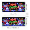 Decorações neon e fluorescentes de Natal, banners de garagem, impressões de cenas de Natal, artigos festivos para festas, designs personalizados disponíveis mediante solicitação