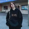 [Em Estoque] Moletom com Capuz Estilo Coreano Outono/Inverno Aliexpress Pulôver Casual Solto para Mulheres