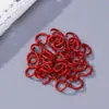 Anillos abiertos de macarrón, anillos abiertos de hierro, materiales hechos a mano para joyería, anillos de conexión, accesorios para joyería DIY, anillos de hierro al por mayor