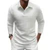 AliExpress Amazon Verão Transfronteiriço Nova Camisa Masculina Cor Sólida Manga Longa Moda Casual Roupas Masculinas Impressão Digital