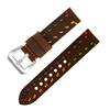 Comércio Exterior Transfronteiriço 2022 novo primeira camada couro bovino pulseira de relógio masculina couro genuíno 22mm couro Crazy Horse pulseira de relógio de couro dupla face acessórios