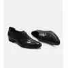 Zapatos de Piel de Punta de Piel de Vaca de Lujo Ligero, Simples, de Gama Alta, Negocios, Moda Estilo Británico, Zapatos de Hombre de Piel Genuina