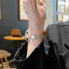 Adecuado para Huawei Watch Gt5/6 Correa de Reloj Nuevo Pulsera de Trébol de Cuatro Hojas Watchgt4 Pulsera de Metal 5Pro