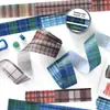 Fita Washi Infeelme Série Tecendo Sonhos Xadrez Básico Material de Decoração para Diário Adesivos em Laço 6 Tipos