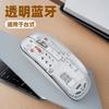 Mouse Inalámbrico Bluetooth Tres Modos Transparente Recargable Silencioso Portátil Tablet Notebook Oficina Ratón Femenino
