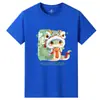 Camiseta 2025 Ano do Serpente Ano Novo Manga Curta Roupa de Casal Festival da Primavera Evento de Reunião Anual da Empresa Camiseta Ano do Animal para Homens e Mulheres Atacado