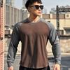 Muscle Fitness Brothers - Jersey deportivo de otoño, doble cara, terciopelo alemán, talla europea, para correr, manga larga