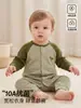Macacão de bebê, macacão de manga comprida para passeios de primavera e outono, novo e estiloso conjunto para engatinhar no início do outono para bebês de poucos meses