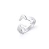Anillo ajustable con apertura de animal lindo transfronterizo europeo y americano directo de fábrica, anillo de acero inoxidable para hombres y mujeres, lote al contado